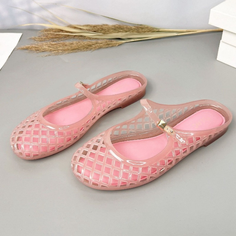 Women'S Shoes Water Resistant - 2026 Elegant Luxury Hollow Jelly Slides