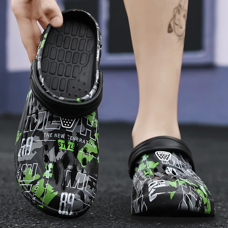 Plus Size New Men's Slippers S - огляд і ціна Croc Style Clog