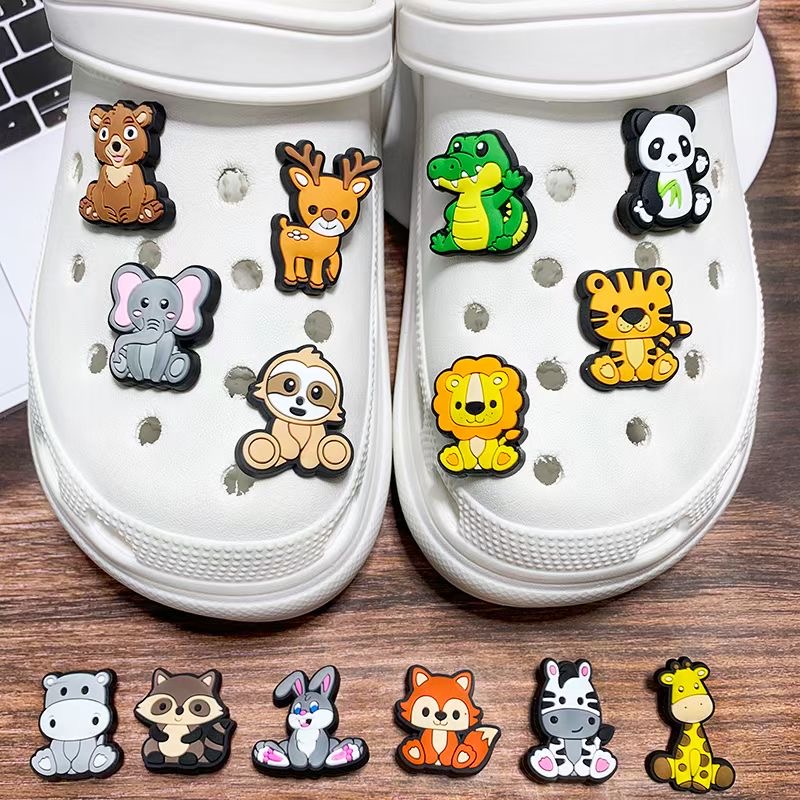 Cute Animals Panda Lion Shoe C - огляд і ціна Croc Style Clog