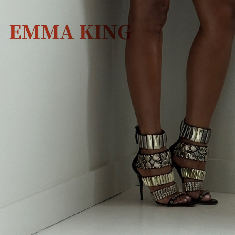 Black Embellished Ankle Strap  - огляд і ціна Gladiator Sandal Women