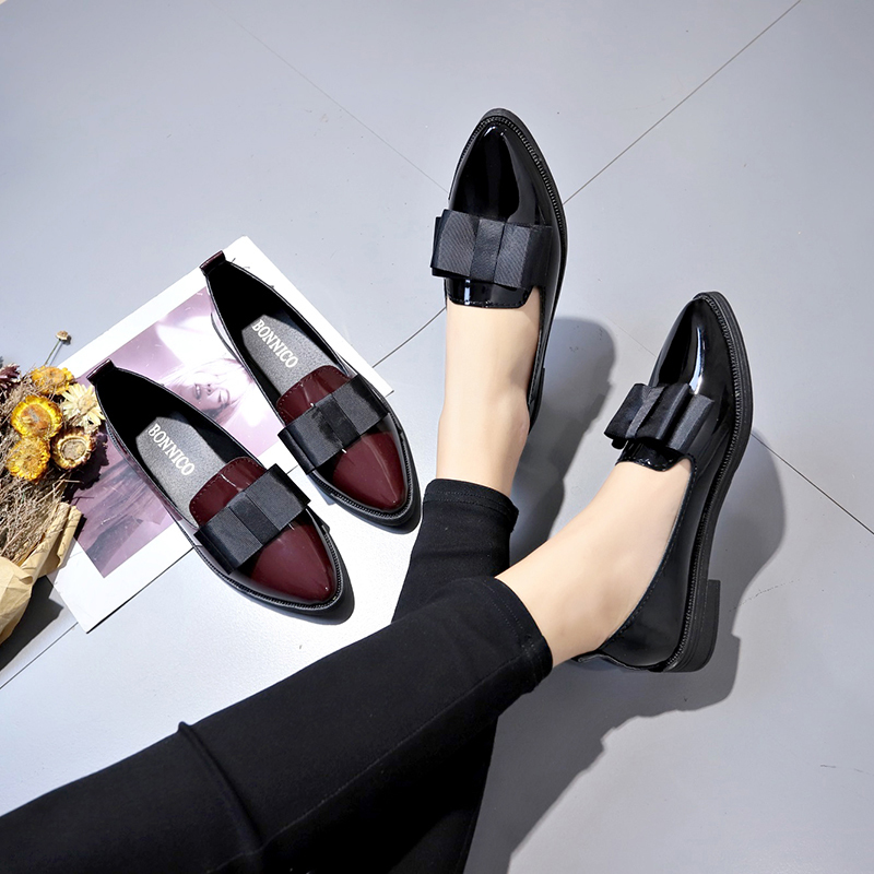 Black/ Wine Red Patent Leather - огляд і ціна Women Shoes On Sale
