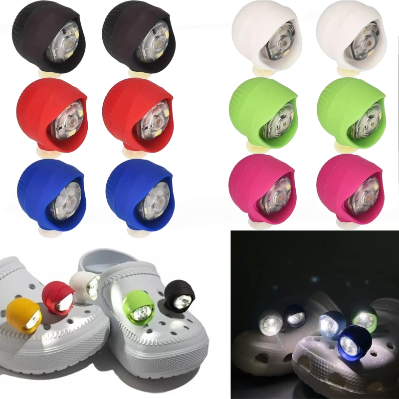 2/4/8Pcs Waterproof Shoe Light - огляд і ціна Croc Style Clog