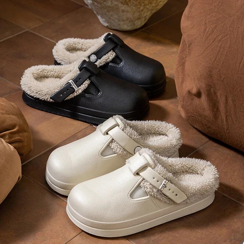 Casual Metal Buckle Warm Plush - огляд і ціна Women'S Shoes Water Resistant