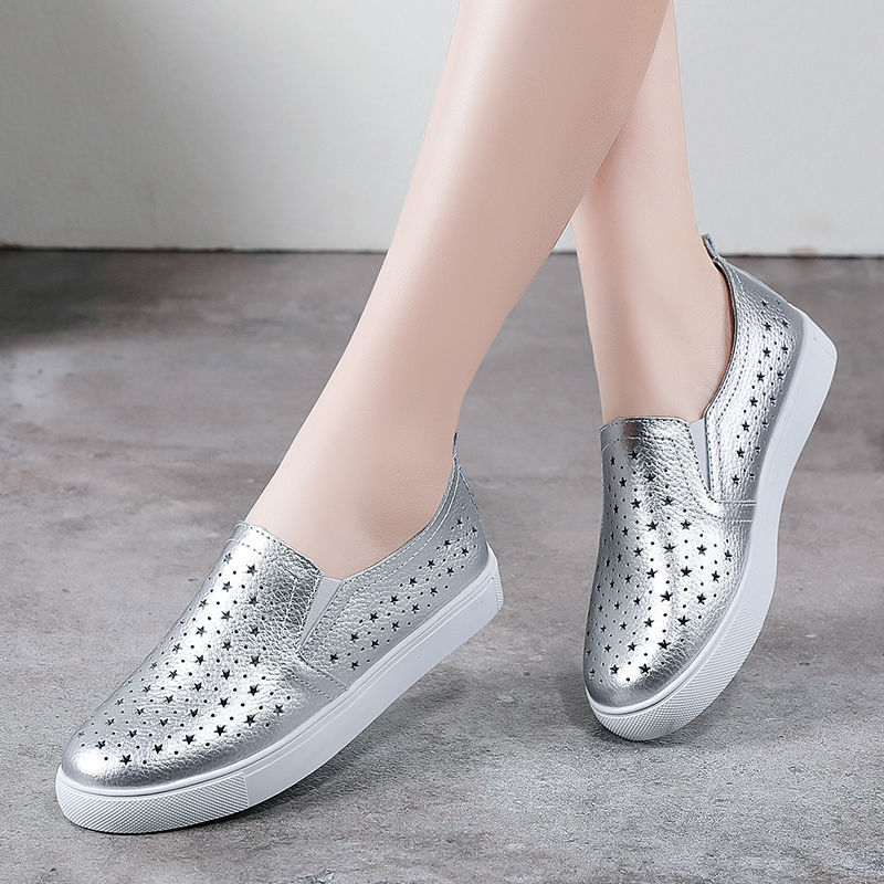 Spring Summer Silver Flats Hol - огляд і ціна Women'S Shoes For Standing All Day