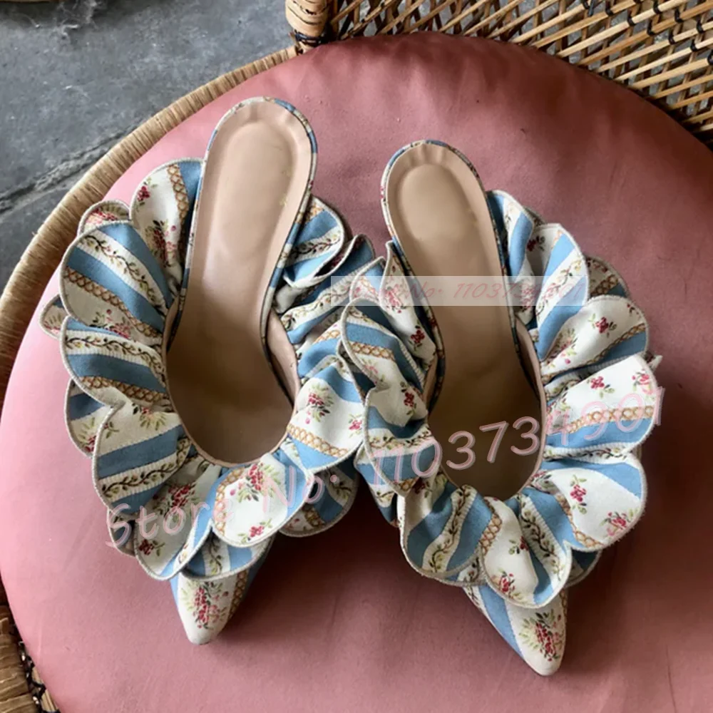 White Flower Satin Pointed Toe - огляд і ціна Women Shoes Zara