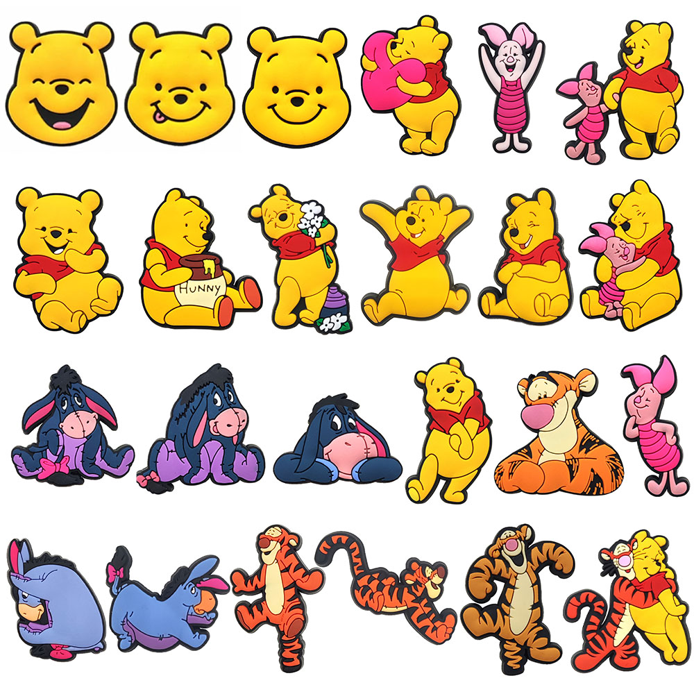 20-66pcs Cartoon Pooh Piglet T - огляд і ціна Croc Style Clog
