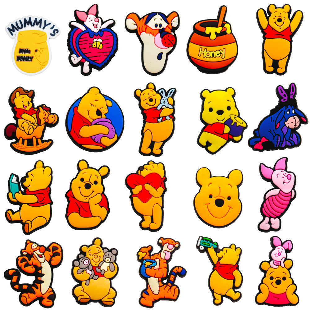 20-66pcs Cartoon Pooh Piglet T - огляд і ціна Croc Style Clog