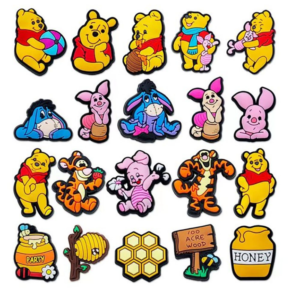 20-66pcs Cartoon Pooh Piglet T - огляд і ціна Croc Style Clog