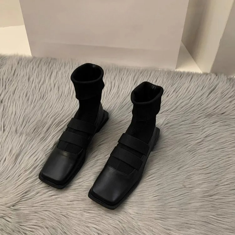 British style square knitted s - огляд і ціна Women Shoes Zara