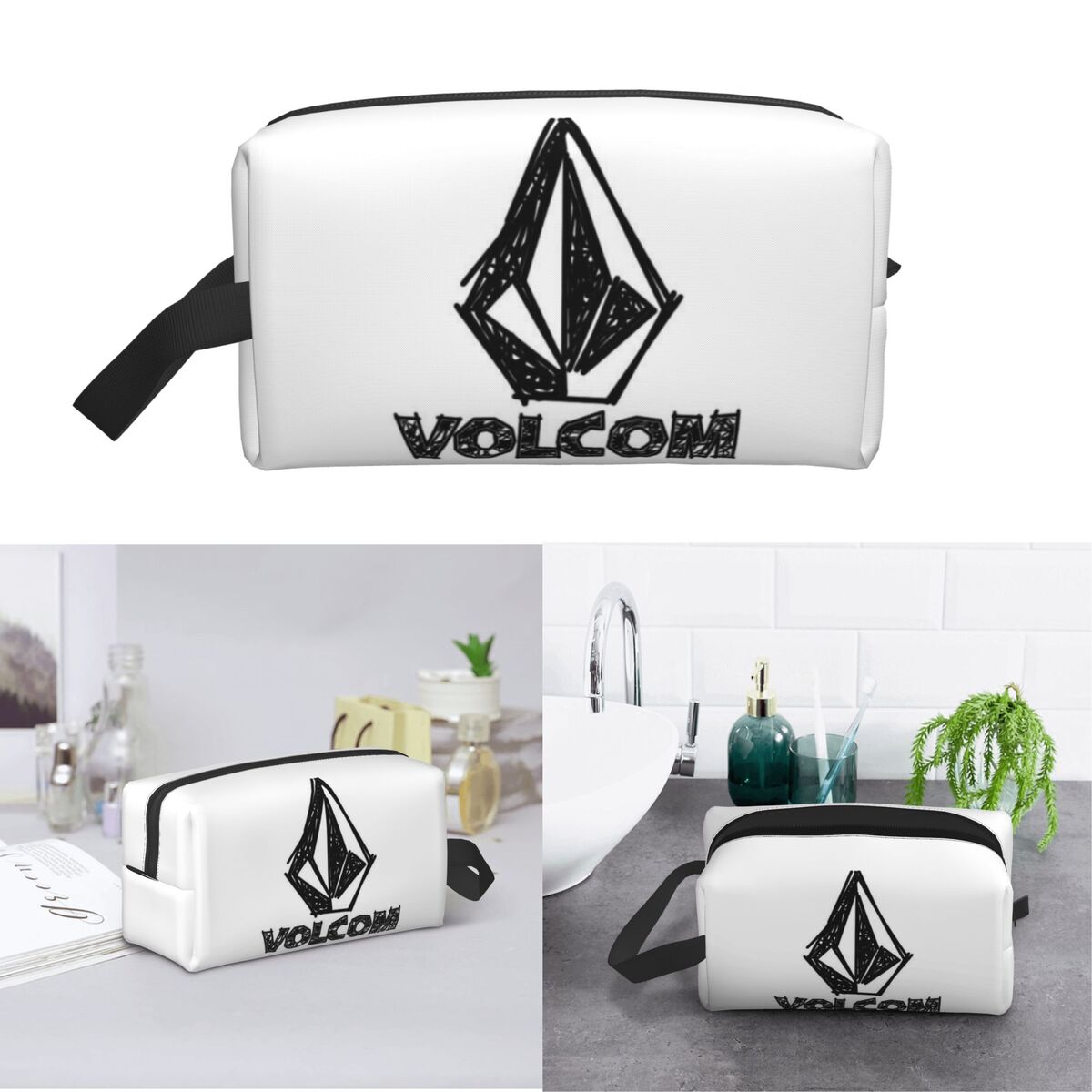 V-Volcom Logo Makeup Bag Cosme - огляд і ціна Women'S Shoes Louis Vuitton